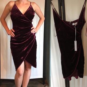 Dark red Velvet Dress